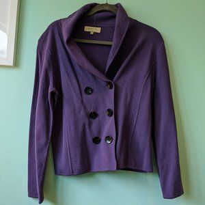 Jones New York Purple Cardigan